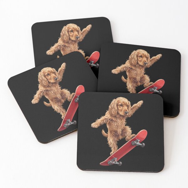 Item preview, Cocker Spaniel Skateboarding Skate Dog Dad Lover designed and sold by TerryConnells.
