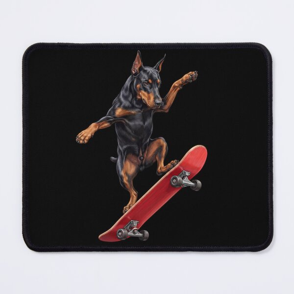 Item preview, Doberman Pinscher Skateboarding Skate Dog Dad Lover designed and sold by TerryConnells.