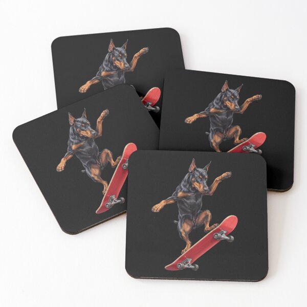 Item preview, Doberman Pinscher Skateboarding Skate Dog Dad Lover designed and sold by TerryConnells.