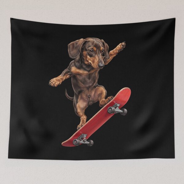 Item preview, Dachshund Skateboarding Skate Dog Dad Lover designed and sold by TerryConnells.