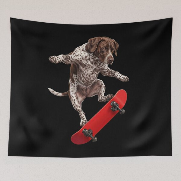 Item preview, German Shorthaired Pointer Skateboarding Skate Dog Dad Lover designed and sold by TerryConnells.