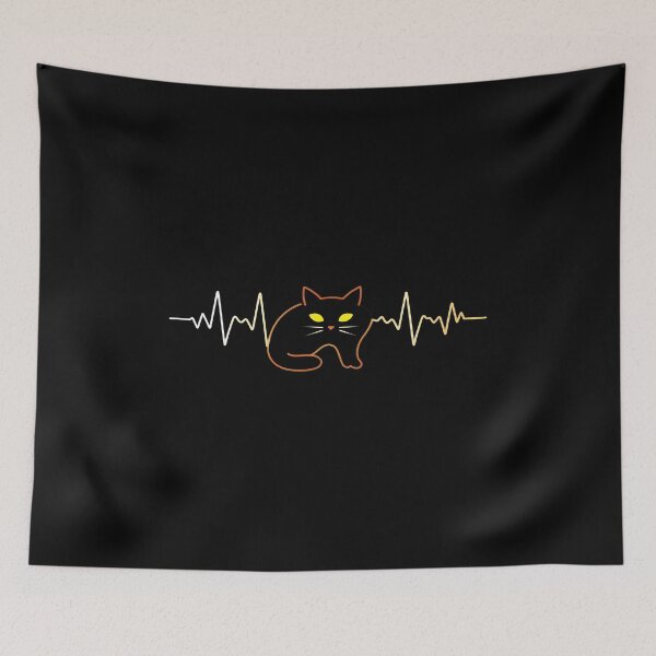 Item preview, Cat EKG Heartbeat Line Pulse Love Shirt designed and sold by OlyvieArt.