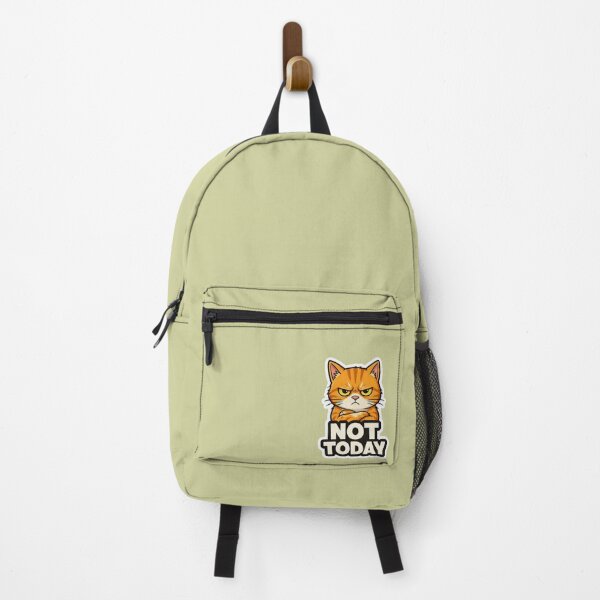 Item preview, Angry Cat Not Today Sticker | Funny Grumpy Cat Meme designed and sold by K-Vibe Design Studio.
