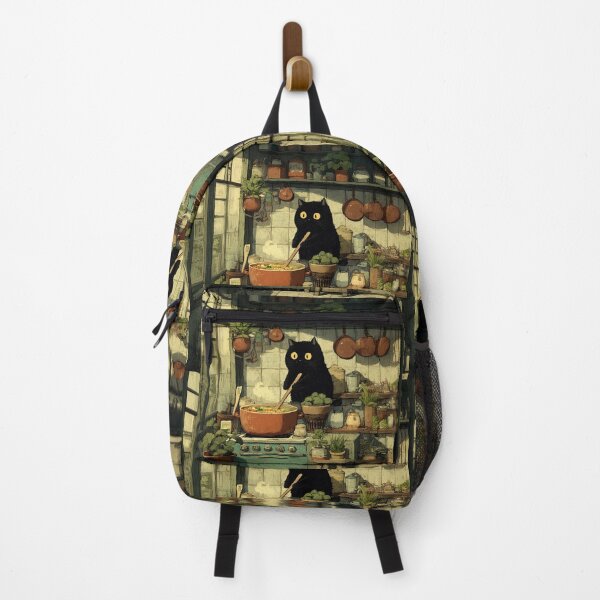 Item preview, Black Cat Cooking Vegetable Soup designed and sold by Erika Kaisersot.