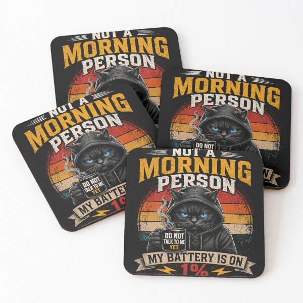 Item preview, Not A Morning Person – Grumpy Cat Coffee Funny Design designed and sold by IdentityThread.