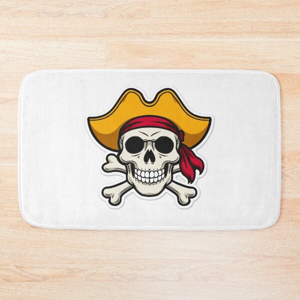 Item preview, Pirate Skull Sticker – Cool Skull & Crossbones with Hat | Aesthetic Pirate Design designed and sold by ClickToSticker.