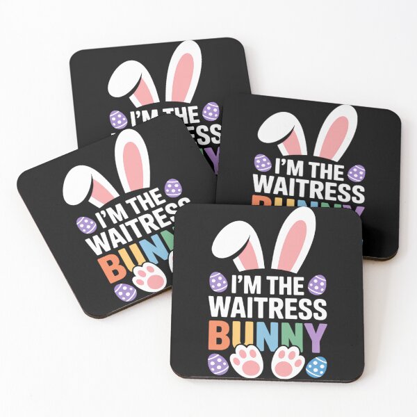 Item preview, I'm The Waitress Bunny Easter Day Rabbit designed and sold by TrinaEspinoza.