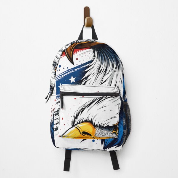 Item preview, Patriotic Bald Eagle Head Illustration – American Flag Art, Freedom Eagle Graphic, USA Pride T-Shirt Design designed and sold by Kanvasly.