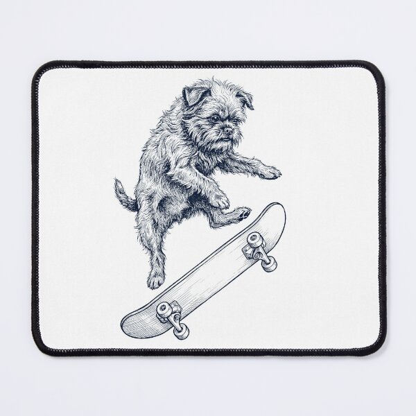 Item preview, Vintage Affenpinscher Skateboarding Skate Dog Dad Lover designed and sold by DoodleTortle.