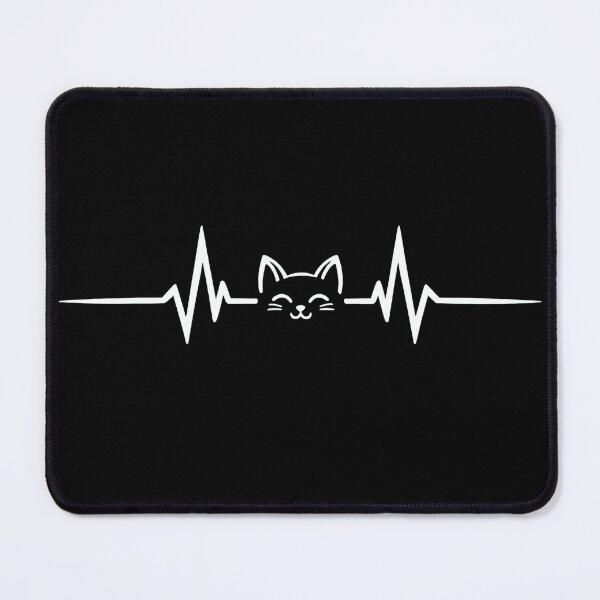 Item preview, Cat Heartbeat EKG Line Smile Sweatshirt designed and sold by OlyvieArt.