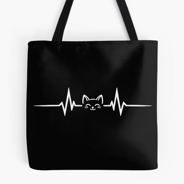 Item preview, Cat Heartbeat EKG Line Smile Sweatshirt designed and sold by OlyvieArt.