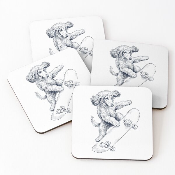 Item preview, Vintage Afghan Hound Skateboarding Skate Dog Dad Lover designed and sold by DoodleTortle.