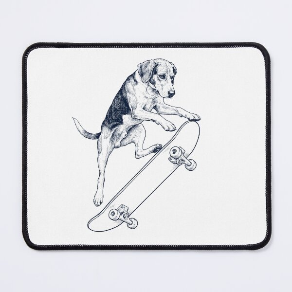 Item preview, Vintage American Foxhound Skateboarding Skate Dog Dad Lover designed and sold by DoodleTortle.