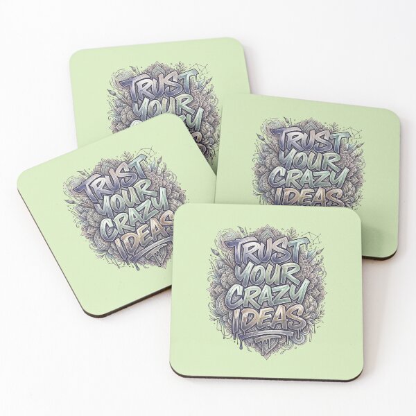 Item preview, Trust Your Crazy Ideas Minimalist Typography designed and sold by MarCinu Art.