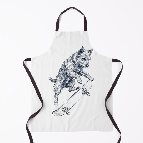 Item preview, Vintage Australian Terrier Skateboarding Skate Dog Dad Lover designed and sold by DoodleTortle.