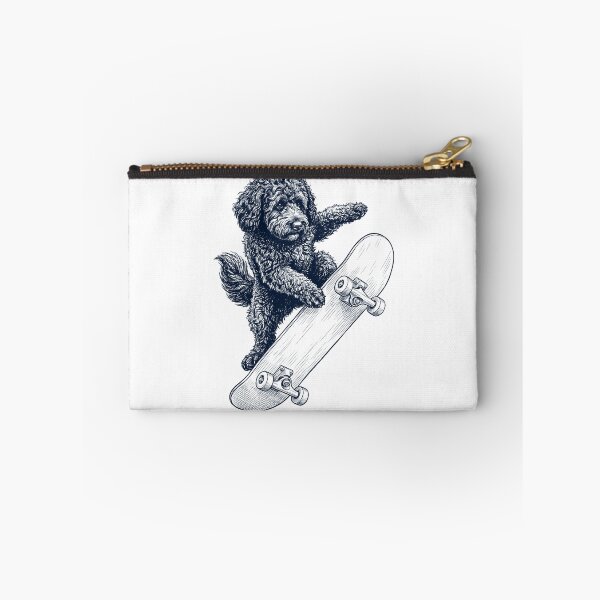 Artikelvorschau, Vintager Barbet Skateboarding Skate Dog Dad Lover entworfen und verkauft von DoodleTortle.