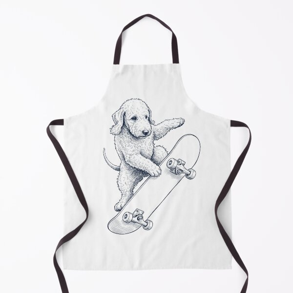 Item preview, Vintage Bedlington Terrier Skateboarding Skate Dog Dad Lover designed and sold by DoodleTortle.