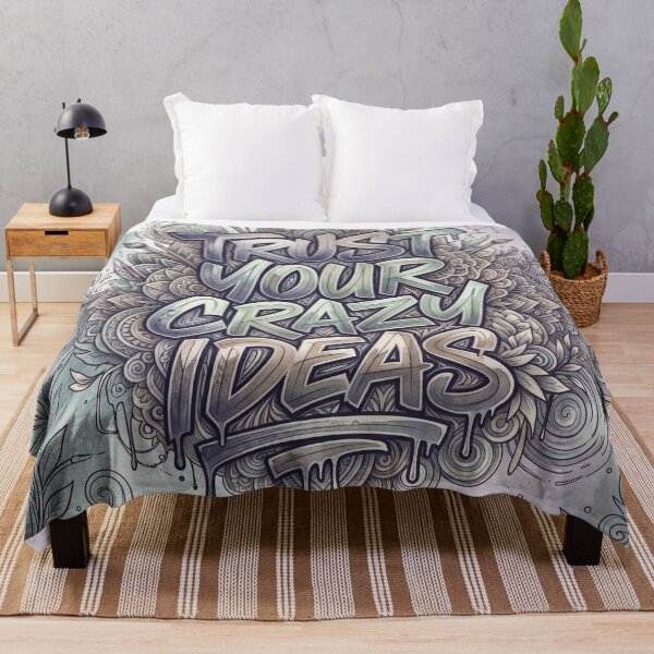 Item preview, Trust Your Crazy Ideas Minimalist Typography designed and sold by MarCinu Art.
