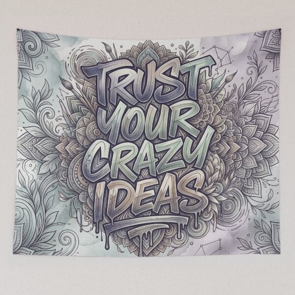 Item preview, Trust Your Crazy Ideas Minimalist Typography designed and sold by MarCinu Art.