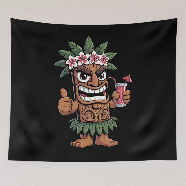Item preview, Tiki Man Hawaiian Summer Tropical Luau Party designed and sold by TrinaEspinoza.