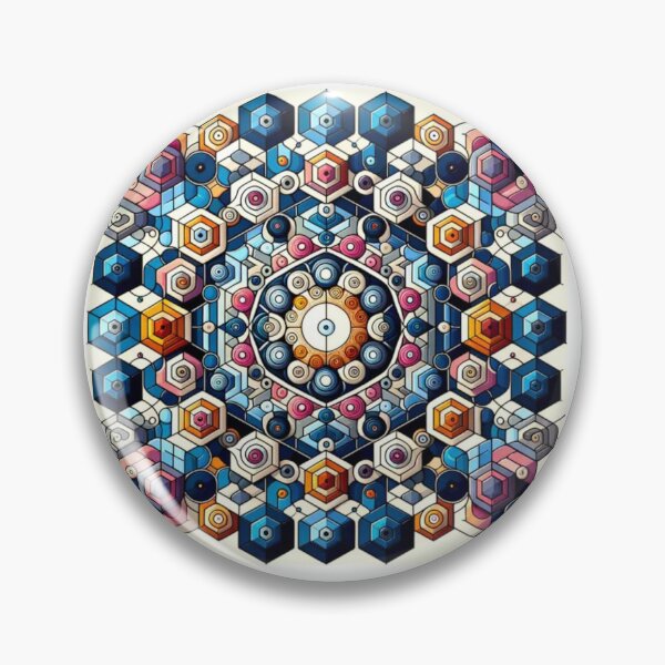 Item preview, Infinite Geometry – Psychedelic Mandala Pattern designed and sold by EchoWave11.