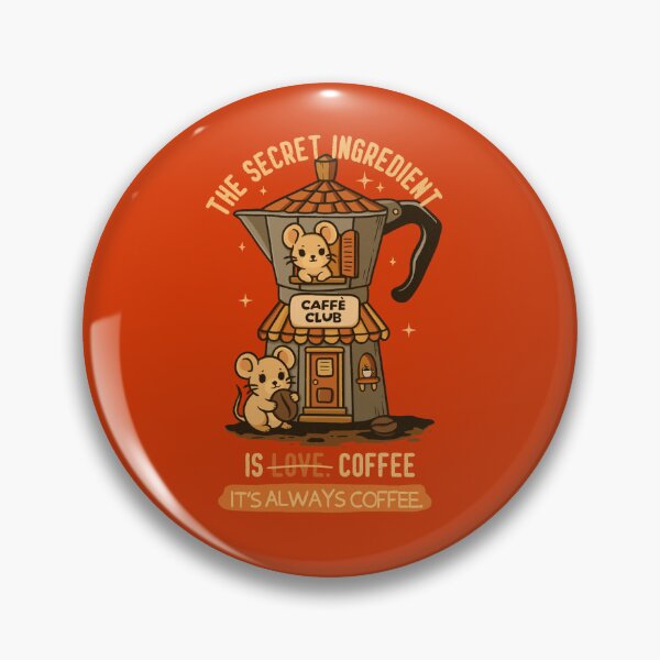Item preview, The Secret Ingredient is Coffee - Tiny Mouse Caffè  designed and sold by Lorena Tiana.