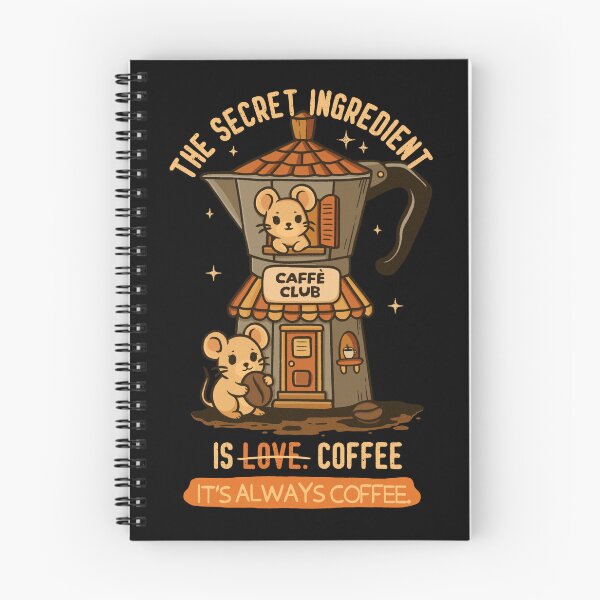Item preview, The Secret Ingredient is Coffee - Tiny Mouse Caffè  designed and sold by Lorena Tiana.