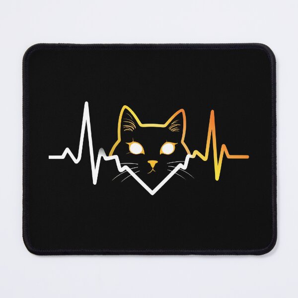 Item preview, Cat Heartbeat EKG Pulse Love Pet TShirt designed and sold by OlyvieArt.