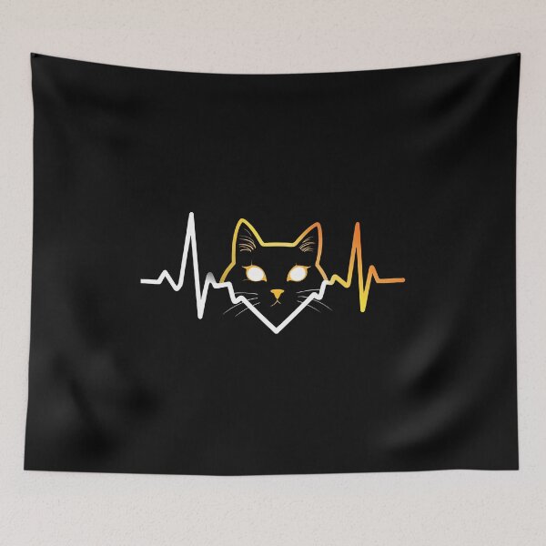 Item preview, Cat Heartbeat EKG Pulse Love Pet TShirt designed and sold by OlyvieArt.