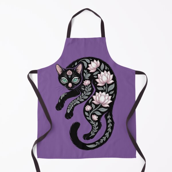 Item preview, Cat in Lotus Tattoo designed and sold by Funny Vintage Stickers And T-Shirts.