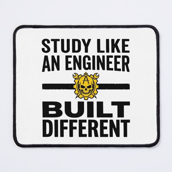 Item preview, Study Like An Engineer - Built Different - Engineering Student Quote designed and sold by Amr Darwish Graphic designer.