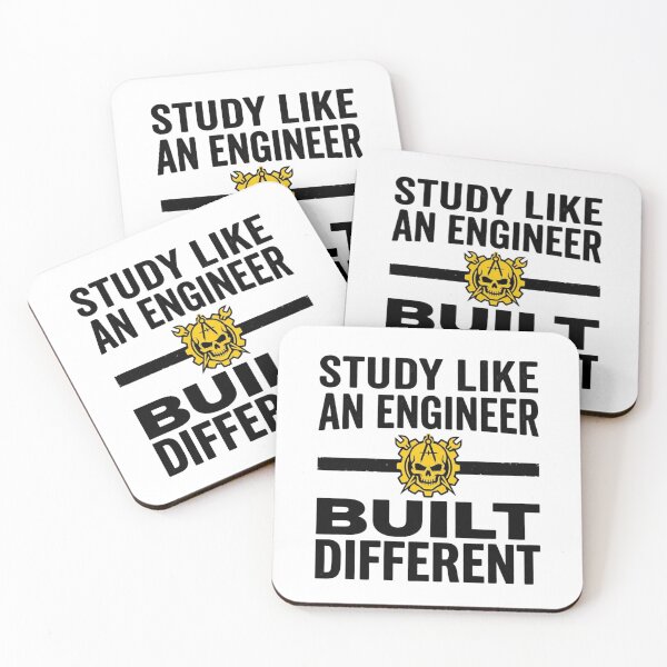 Item preview, Study Like An Engineer - Built Different - Engineering Student Quote designed and sold by Amr Darwish Graphic designer.