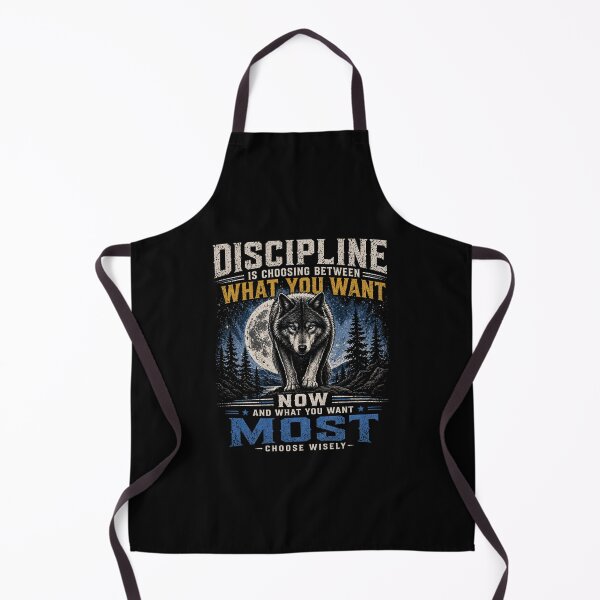 Item preview, Discipline Is Choosing Between What You Want – Wolf Motivation Design designed and sold by IdentityThread.