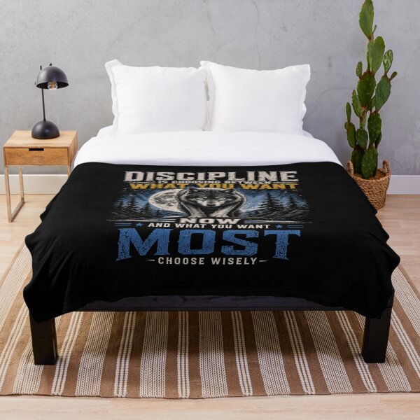 Item preview, Discipline Is Choosing Between What You Want – Wolf Motivation Design designed and sold by IdentityThread.