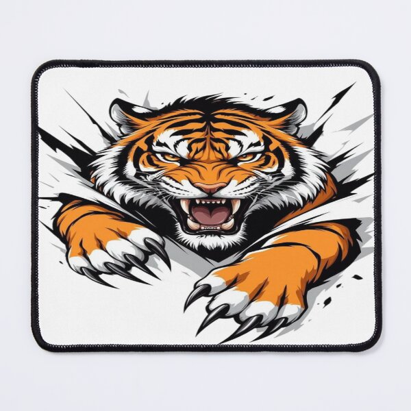 Item preview, “Roaring Tiger Sticker | Fierce Wild Animal | Jungle Predator Design” designed and sold by Kanvasly.