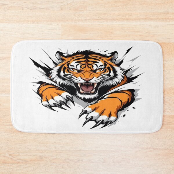 Item preview, “Roaring Tiger Sticker | Fierce Wild Animal | Jungle Predator Design” designed and sold by Kanvasly.