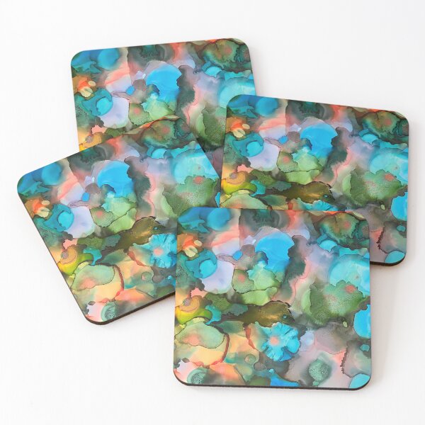 Item preview, Water drops alcohol ink painting  designed and sold by disabilitymum.
