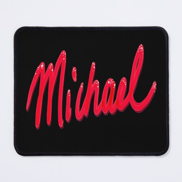 Item preview, Michael name in red Top 10 best personalized gifts boys named Michael designed and sold by Artonmytee.