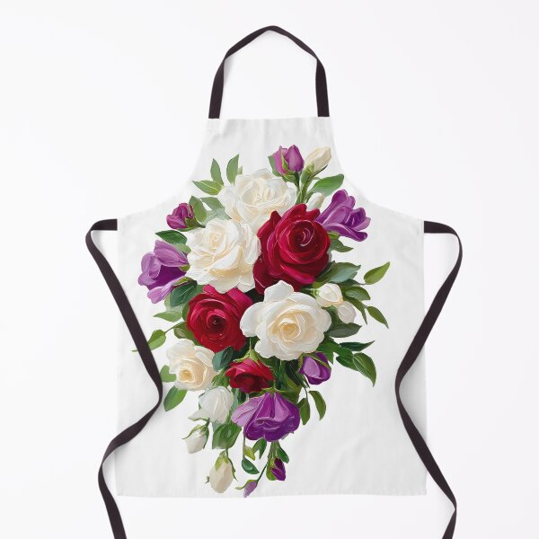Item preview, Elegant Red and White Rose Bouquet Botanical Art designed and sold by DesignArtist.ia.