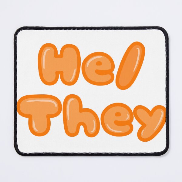 Item preview, He / They Pronouns - Bubble  designed and sold by cherrynat1.