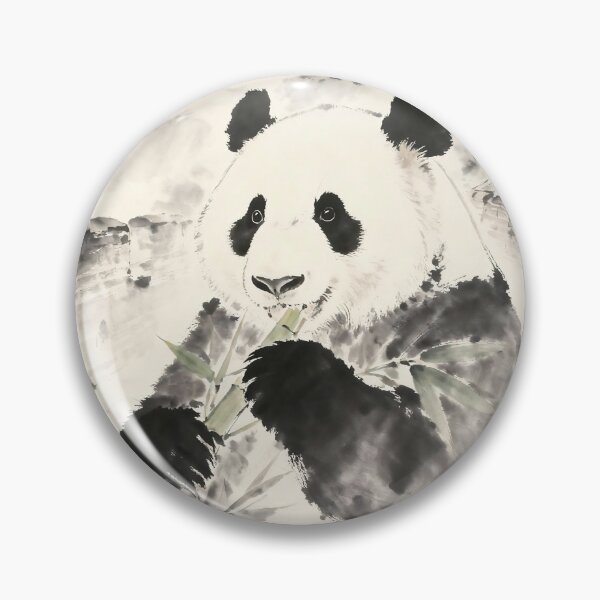 Item preview, Panda Eating Bamboo at Great Wall designed and sold by RedLanternPrint.