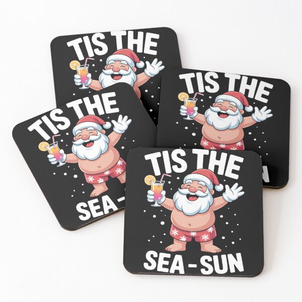 Item preview, Tis The Sea Sun Santa Christmas in July Santa Summer designed and sold by TrinaEspinoza.
