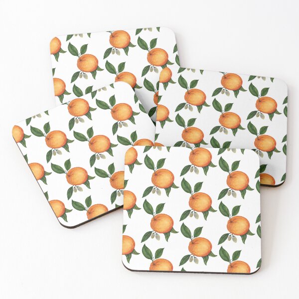 Item preview, Dopamine Maximalist Orange Watercolor Fruit – Bright Whimsical Botanical Art designed and sold by RedOrangeMint.