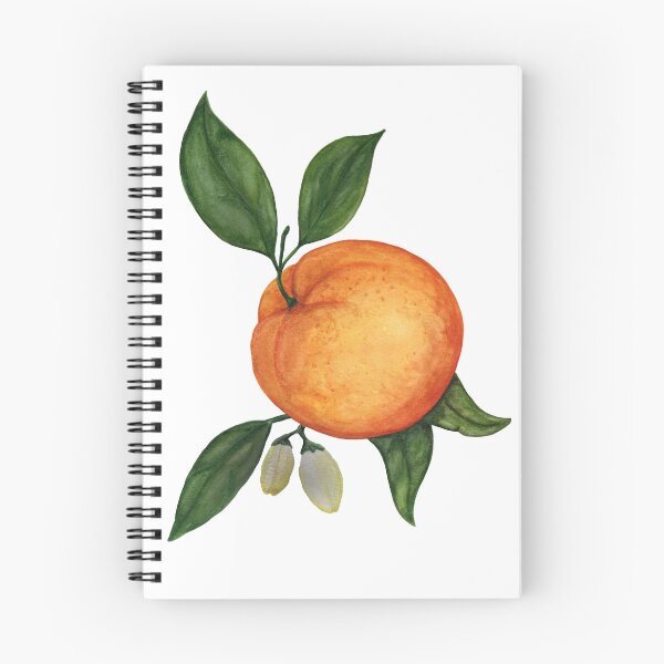 Item preview, Dopamine Maximalist Orange Watercolor Fruit – Bright Whimsical Botanical Art designed and sold by More Prussian Blue.