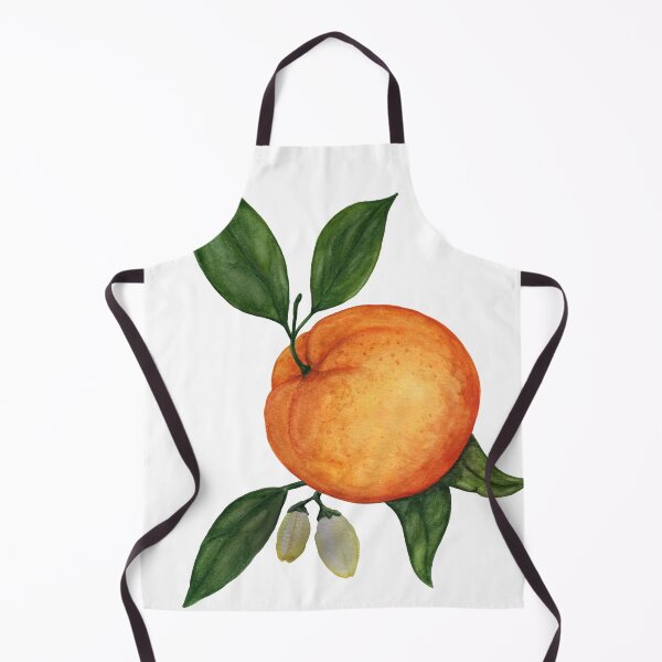 Item preview, Dopamine Maximalist Orange Watercolor Fruit – Bright Whimsical Botanical Art designed and sold by More Prussian Blue.