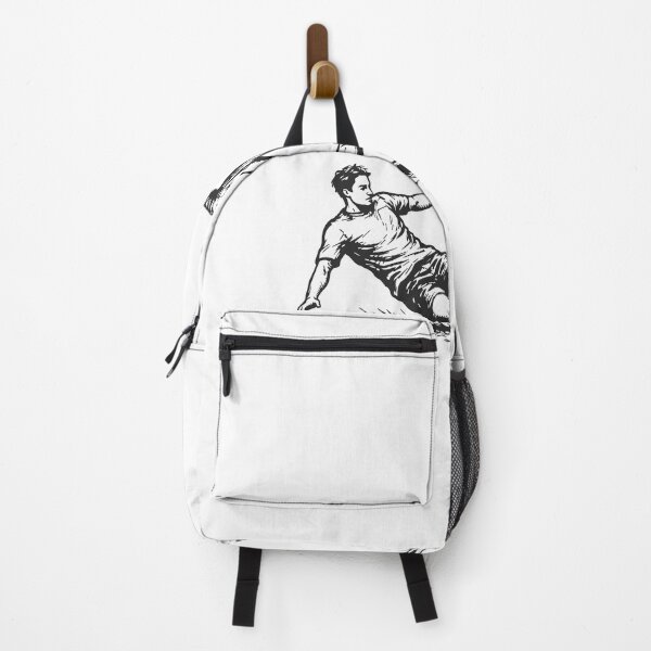 Item preview, Retro Soccer Duel Black Ink Sketch designed and sold by PeaceThreadsCo.