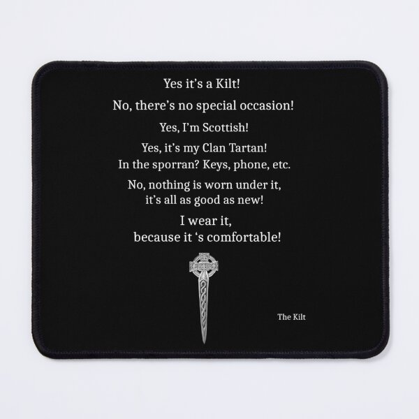 Item preview, the kilt wearers replys designed and sold by Murph's Images.