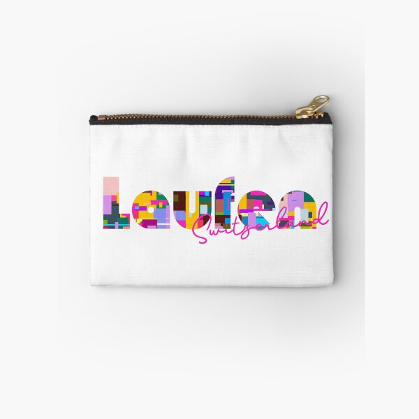 Item preview, Laufen, Switzerland, Vibrant Abstract City Typography Art designed and sold by Wanderful-roads.