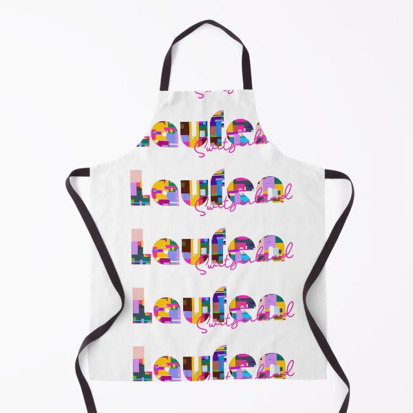 Item preview, Laufen, Switzerland, Vibrant Abstract City Typography Art designed and sold by Wanderful-roads.