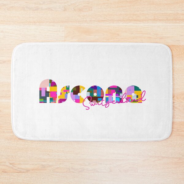 Item preview, Ascona, Switzerland, Vibrant Abstract City Typography Art designed and sold by Wanderful-roads.